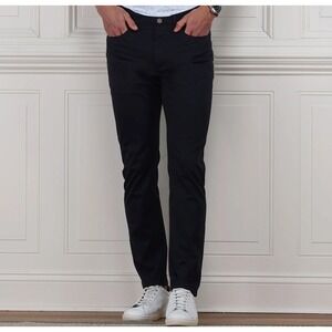 NWT Collars & Co Mens Tech Pull On Pants 34x32 Navy Blue Stretch Casual Golf